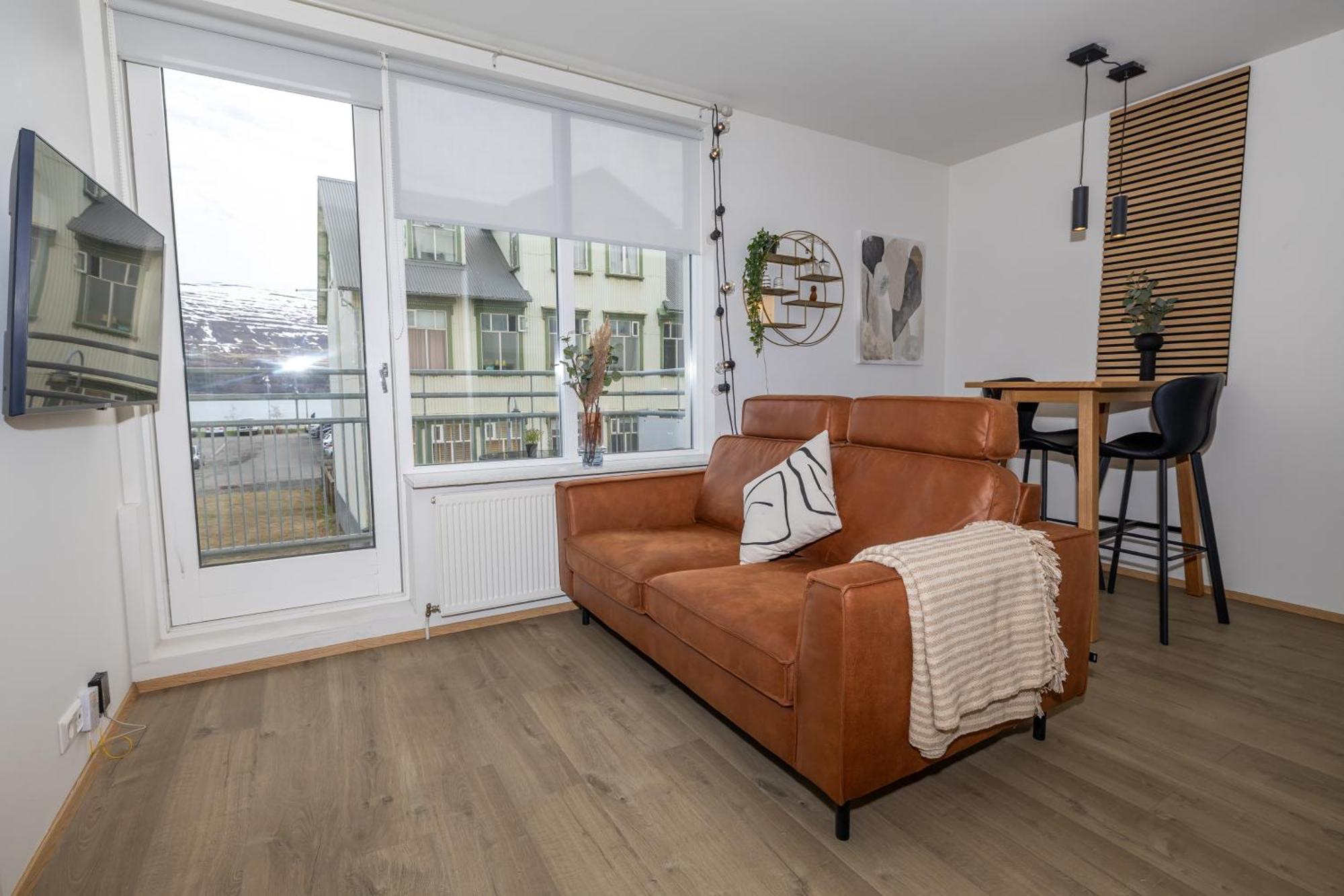 Charming Deluxe Apartment Akureyri Rum bild